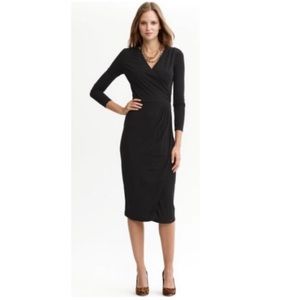 NWOT banana republic stretch false wrap dress